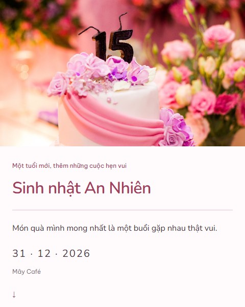 Bưu thiếp tuổi mới