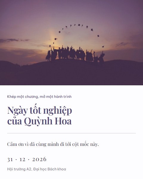 Bức thư ngày ra trường