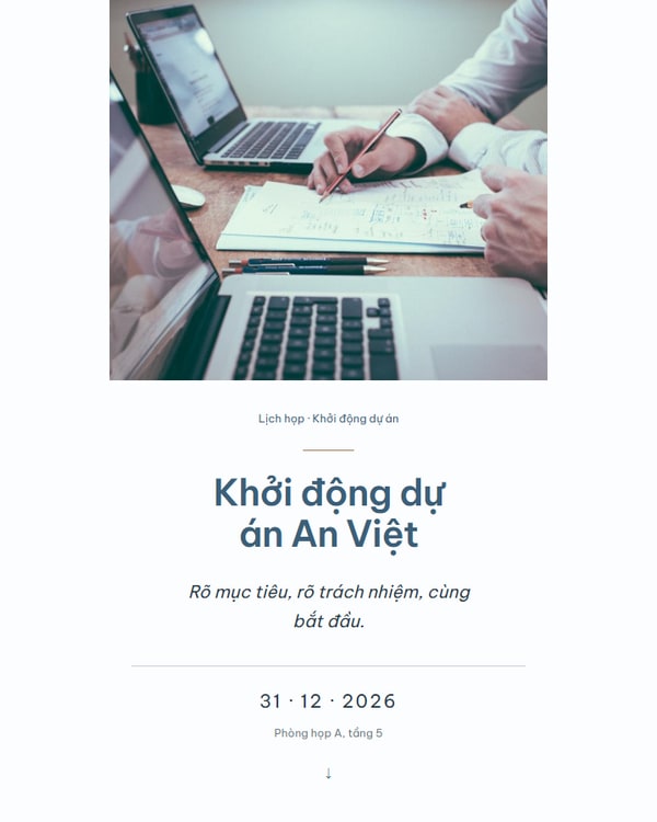 Cùng bắt đầu một dự án