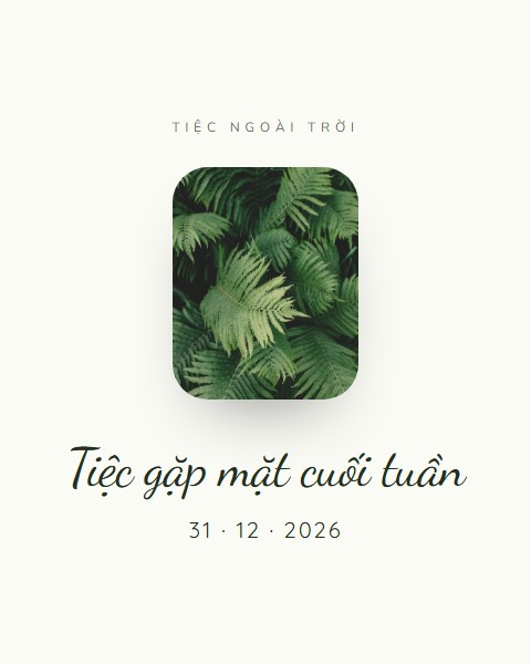 Tiệc vườn cuối tuần