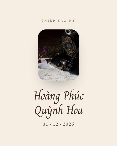 Thiệp hồng hoài cổ
